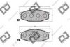 DJ PARTS BP1449 Brake Pad Set, disc brake